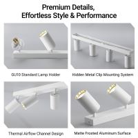 Immax PUNTO-4 ceiling wall spot light linear 4 heads GU10, white (11)