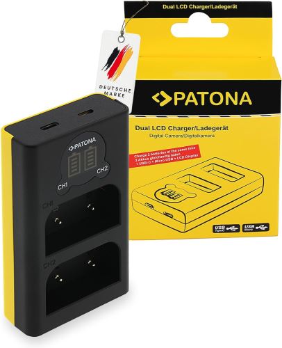 Charger Foto Dual LCD Olympus BLX-1 - USB