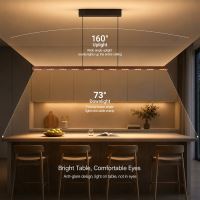Immax NEO-MADEIRA linear walnut wood 157 cm, 37 W, 3000 K, on a cable, dimmable with a sensor (29)