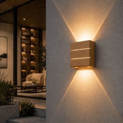 Outdoor LED Immax LUXLINE,wall light,Oak wood,6W,3000K,240V,IP54