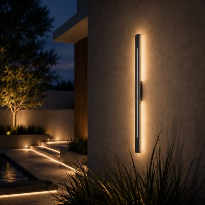 LED-Außenbeleuchtung Immax LARGO Wand-/Deckenleuchte, 30 W, 3000 K, 118 cm, IP44, schwarz LED-Außenbeleuchtung Immax LARGO Wand-/Deckenleuchte, 30 W, 3000 K, 118 cm, IP44, schwarz