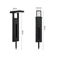 LED-Außen-Steckleuchte Immax SUN SLANT IP44, 4000K, schwarz