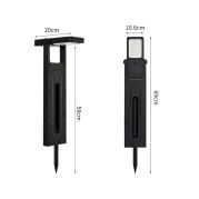 LED-Außen-Steckleuchte Immax SUN SLANT IP44, 4000K, schwarz