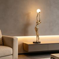 Immax SILUETTE Human WOMAN – 80 cm – sculpture, floor lamp, fibreglass, rose gold, 1xG9 (5)