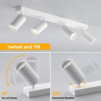 Immax PUNTO-4 ceiling wall spot light linear 4 heads GU10, white (16)