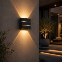 Außen LED Immax LUXLINE,Wandleuchte,SCHWARZ, 6W,3000K,240V,IP54 (13)