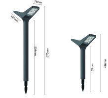Immax SUN BUTTERFLY 3000K/6000K outdoor solar LED stake light, 1.5W, 100lm, IP65, black