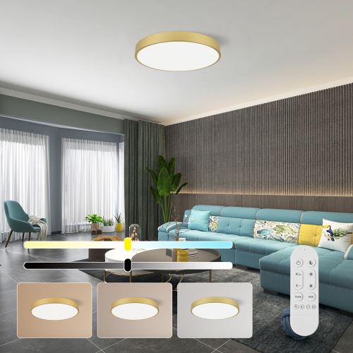 Immax NEO LITE SEMPLICI Smart Deckenleuchte gold 60cm 60W 4500 lm Tuya WiFi BEACON (3)