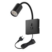 Immax PUNTO-1 USB ceiling, wall-mounted, spot luminaire for GU10 type source
