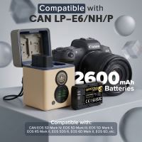 Foto Dual Canon LP-E6NH/LP-E6P Charger + 2x 2600mAh Protect Batteries (7)