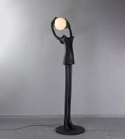 Immax SILUETTE Human GIRL 210 cm – sculpture, floor lamp, black, fiberglass, 1xE27 (8)
