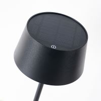 Outdoor solar LED table lamp Immax CHIC, black, 2,5W dimmable (6)