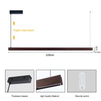 Immax NEO-MADEIRA Walnut dřevo lineár 202cm44W na lanku Tuya WIFI BEACON CCT stmívatelné