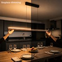Immax NEO-MADEIRA linear walnut wood 157 cm, 37 W, 3000 K, on a cable, dimmable with a sensor (13)