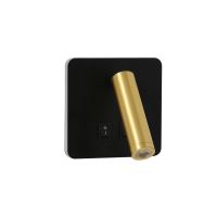 Immax GOAL 2 Switches Design LED-Wandleuchte 7W,,393lm,4000K SCHWARZ+GOLD