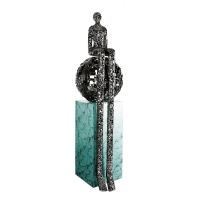 Immax SILUETTE Imperial OBR-190 cm, Skulptur, galvanisiert, GUN-Schwarz, Glasfaserverbundwerkstoff mit Sockel (7)