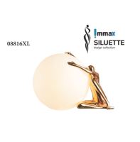 Immax SILUETTE Moon Lady – 53 cm, sculpture, decorative lamp, rose gold, fibreglass, 1xE27