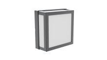 Immax LUXLINE LED-Außenleuchte, Wand- und Deckenleuchte, eckig, SCHWARZ, 8 W, 3000 K, 240 V, IP543000 K, 240 V, IP54