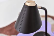 Immax FINCH LED table lamp with Qi charging brown +gold elements (8)