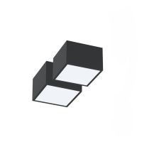 Immax NEO 2x CANTO Smart Deckenleuchte 15x15cm 12W schwarz Zigbee 3.0+fernbedienung