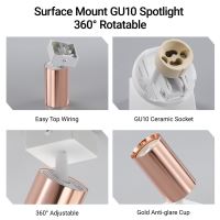 Immax PUNTO-1 ceiling, wall, and spot light for GU10 bulbs, copper-white (10)