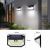Outdoor solar LED wall light IMMAX SIDE with PIR sensor, 4W