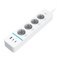 Smart power strip Immax NEO LITE 4AC+1xUSB +2xUSB C, Power delivery, type E, WiFi