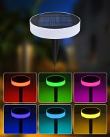 Immax NEO LITE smart solar lamp ROUND, RGB, IP65, BT, TUYA
