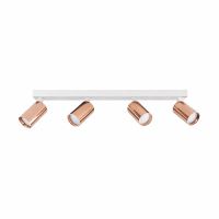 Immax PUNTO-4 ceiling wall spot light linear 4 heads GU10, copperIwhite (1)