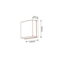 Immax LUXLINE LED-Außenleuchte, Wand- und Deckenleuchte, eckig, 8 W, 3000 K, 240 V, IP54, mattes Kunststoffgehäuse (2)