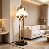 Immax SILUETTE HUMAN BALL – 180 cm – sculpture floor lamp, fibreglass and plastic, rose gold, 6xE27 (5)