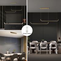 Immax NEO PATTINI Smart double pendant luminaire 160-280cm, 53W, 3640lm gold Zigbee 3.0 (10)