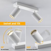 Immax PUNTO-2 ceiling wall spot light 2 heads GU10 white (20)