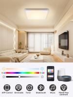 Immax NEO LITE TUDO Smart ceiling luminaire RGB backlight 40cm 50W Tuya WiFi black (7) (1)