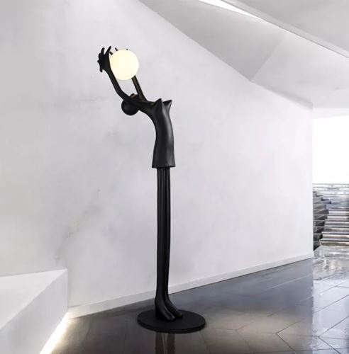 Immax SILUETTE Human GIRL 210 cm – sculpture, floor lamp, black, fiberglass, 1xE27 (11)