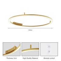 Immax NEO FINO ceiling (wall) luminaire gold 120cm 72W 4752lm Tuya Zigbee 3,0 with remote control. (8)