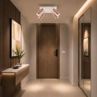 Immax PUNTO-4S ceiling wall spotlight square 4 heads, GU10, copper/white (6)