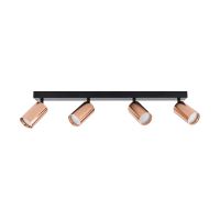 Immax PUNTO-4 ceiling wall spot light linear 4 heads GU10, copper (1)