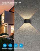 Outdoor solar LED wall light IMMAX WALL-3 with light sensor, 2W (10)