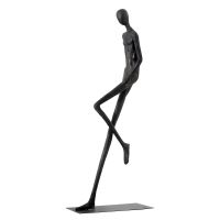 Immax SILUETTE Human RELAX 178 cm – Skulptur, Fiberglas, schwarz