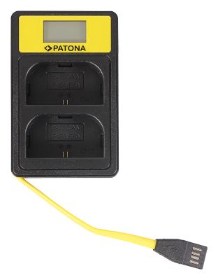 Charger Dual Canon LP-E6 s LCD,USB