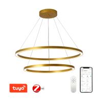 Immax NEO FINO Smart Hängeleuchte gold 60+80cm CCT 93W, Zigbee 3.0 (7)