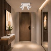 Immax PUNTO-4S ceiling wall spotlight square 4 heads, GU10, white (12)