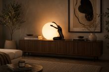 Immax SILUETTE Moon Lady – 53 cm, sculpture, decorative lamp, black, fibreglass, 1xE27 (3)