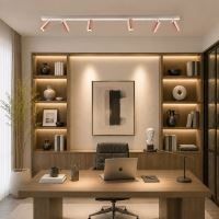 Immax PUNTO-6 Ceiling wall lamp linear 6 heads, GU10, 119cm, copper/whte (4)