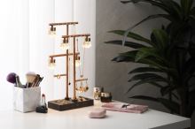 Immax 2-in-1 LUMITREE decorative LED lamp and rose gold jewelry organizer (3)