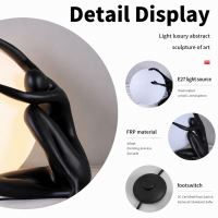 Immax SILUETTE Moon Lady – 53 cm, Skulptur, Dekorationslampe, schwarz, Glasfaserverbundwerkstoff, 1xE27 (5)
