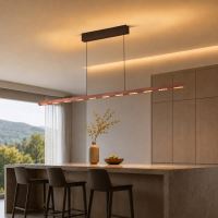Immax NEO-MADEIRA linear walnut wood 157 cm, 37 W, 3000 K, on a cable, dimmable with a sensor (33)