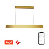 Immax NEO MILANO Smart linear pendant light, gold, 120cm, CCT 40W+RGB 18W, Zigbee 3.0
