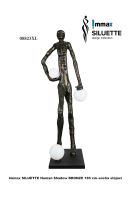 Immax SILUETTE Glam Aura – 185 cm – Skulptur, Stehlampe, Bronze, Glasfaserverbundwerkstoff, 3xE27 (1)